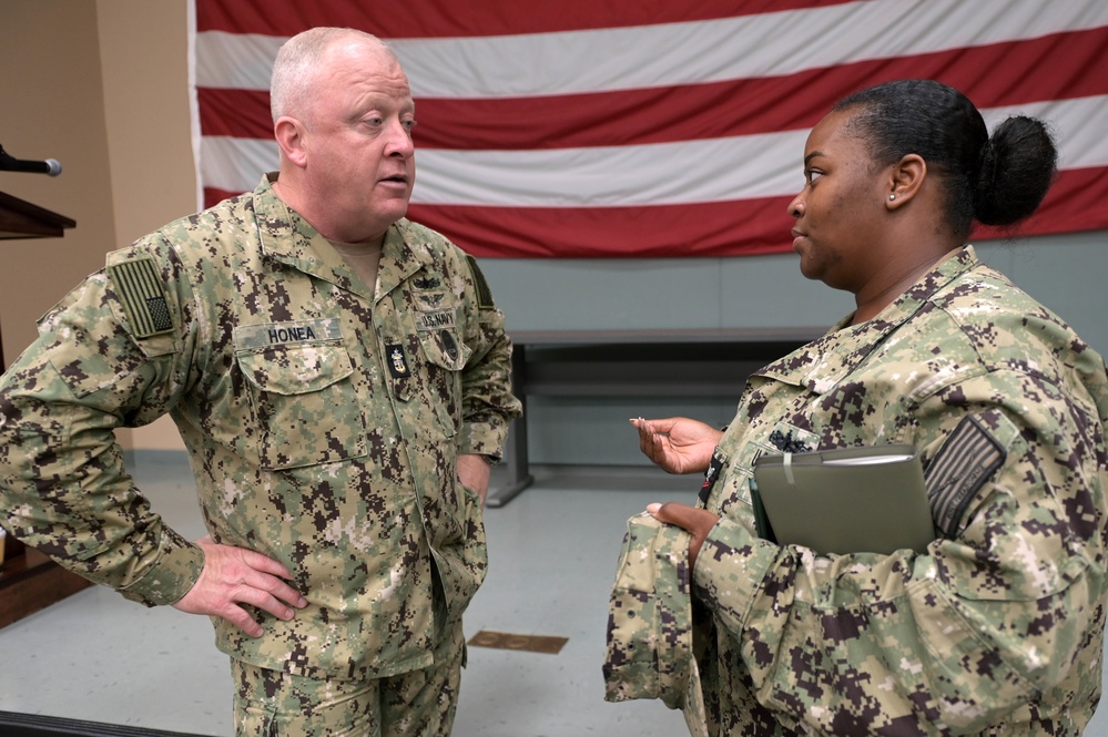 Master Chief Petty Officer of the Navy James Honea Visits Naval Station Mayport