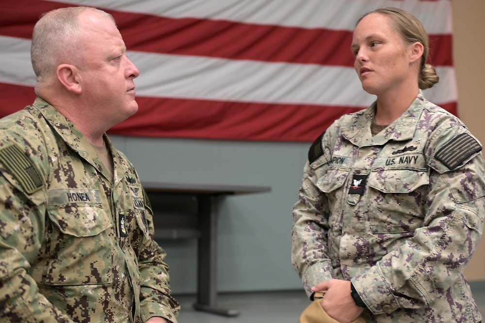 Master Chief Petty Officer of the Navy James Honea Visits Naval Station Mayport