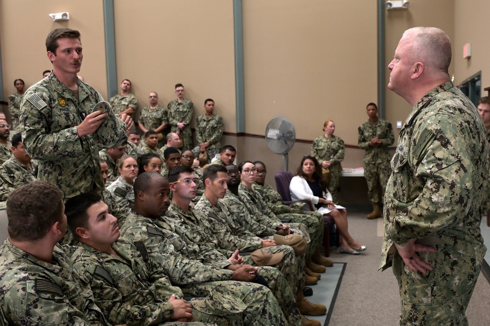 Master Chief Petty Officer of the Navy James Honea Visits Naval Station Mayport