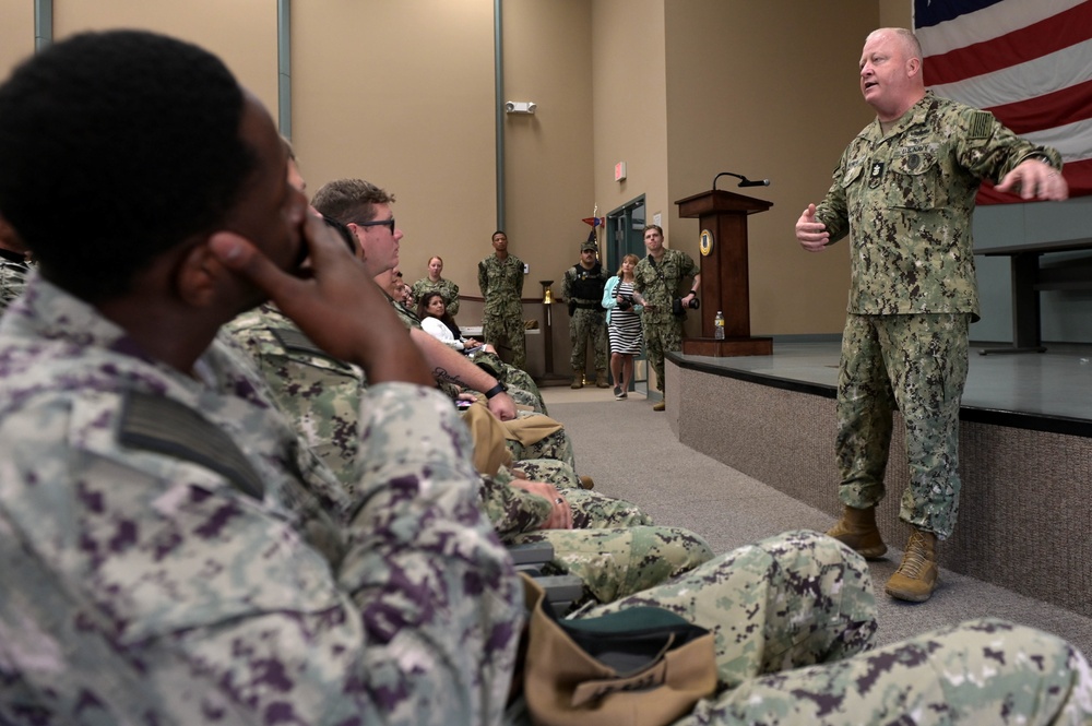 Master Chief Petty Officer of the Navy James Honea Visits Naval Station Mayport