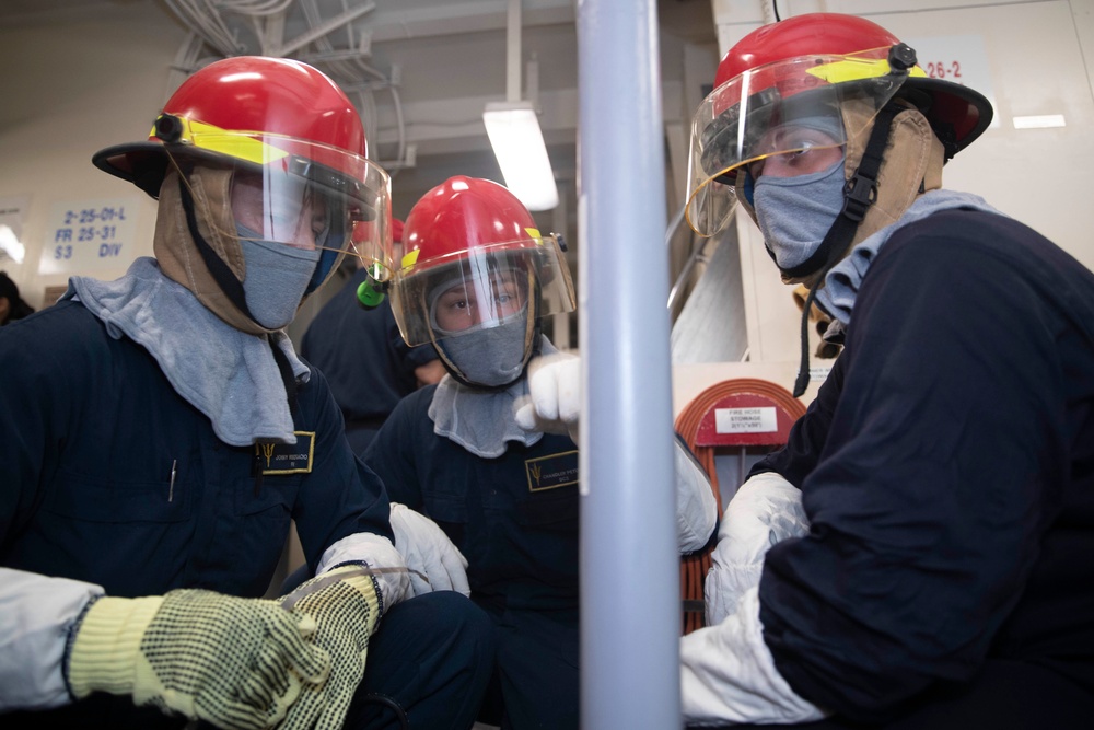 USS Tripoli Flying Squad Drill