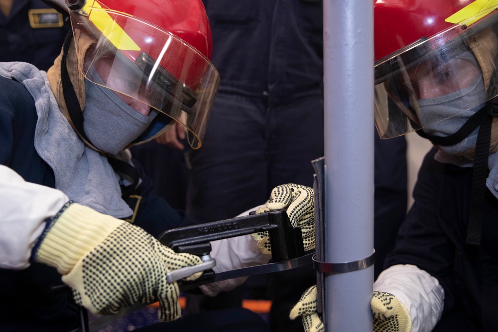 USS Tripoli Flying Squad Drill