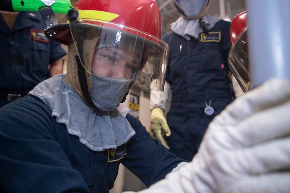 USS Tripoli Flying Squad Drill