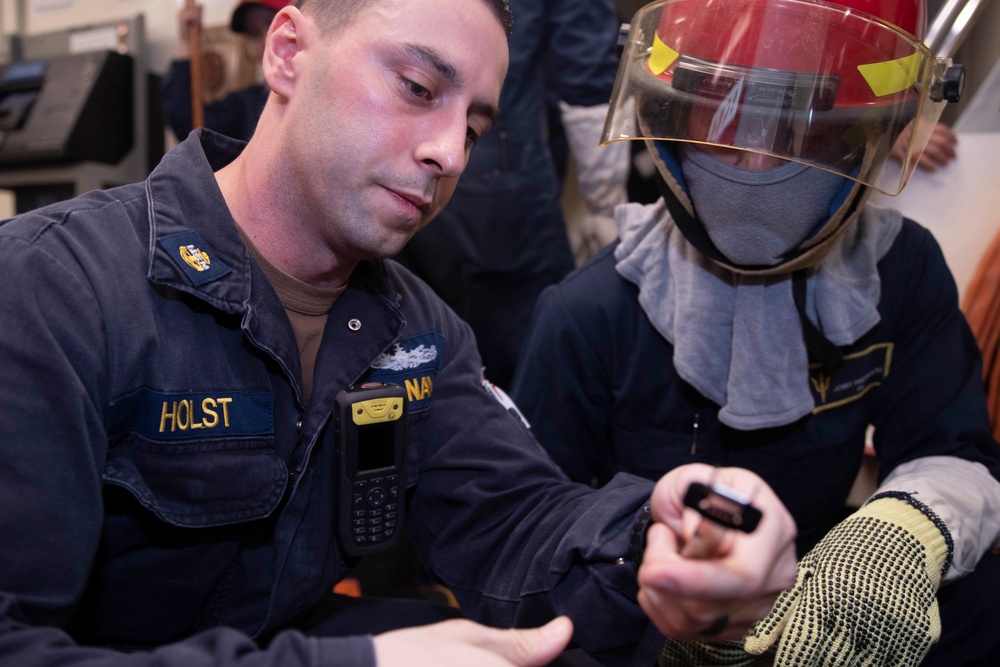 USS Tripoli Flying Squad Drill