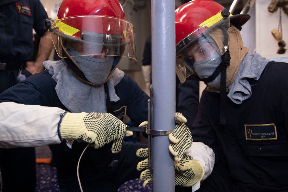 USS Tripoli Flying Squad Drill