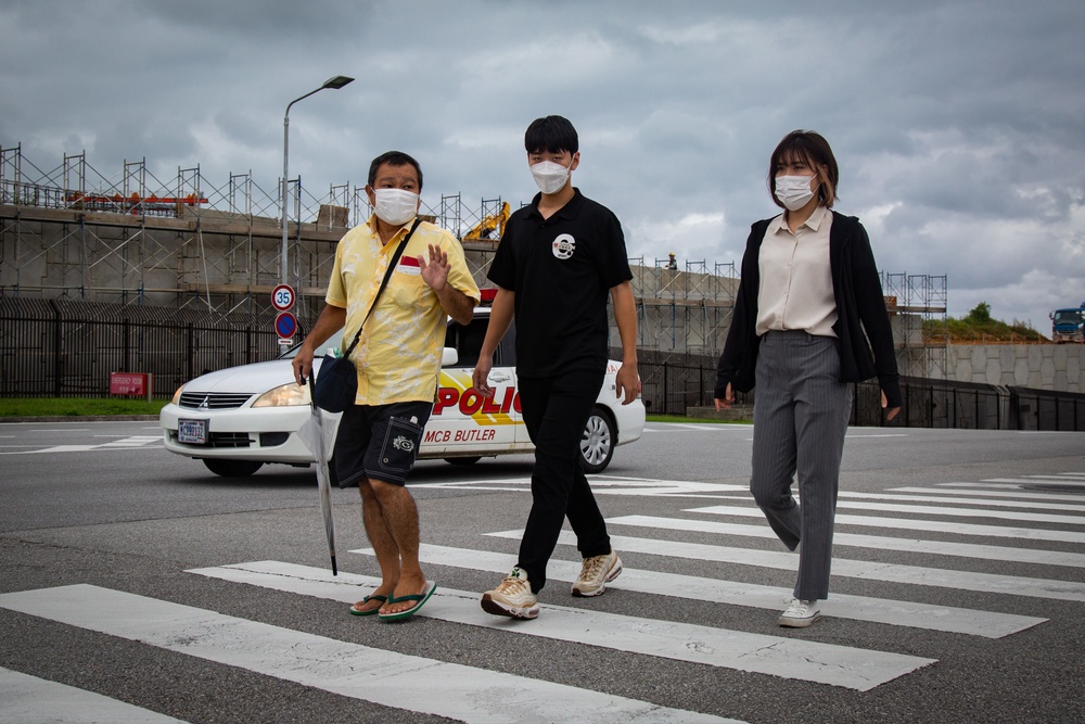 U.S. Marines and Local Residents Participate in a Tsunami Evacuation Drill During Exercise Constant Vigilance 2022