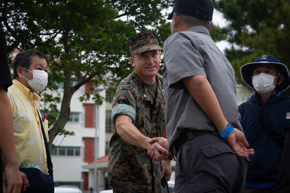 U.S. Marines and Local Residents Participate in a Tsunami Evacuation Drill During Exercise Constant Vigilance 2022