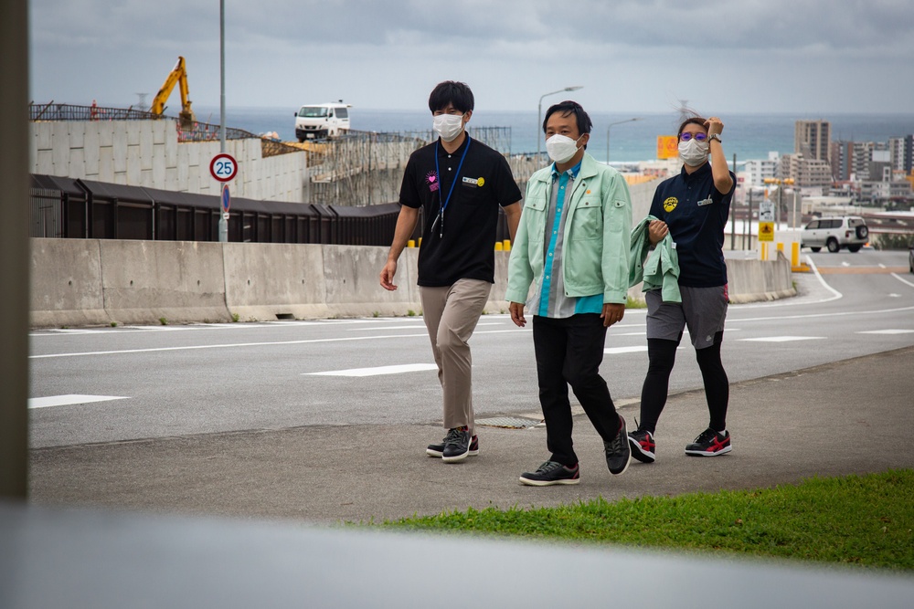 U.S. Marines and Local Residents Participate in a Tsunami Evacuation Drill During Exercise Constant Vigilance 2022