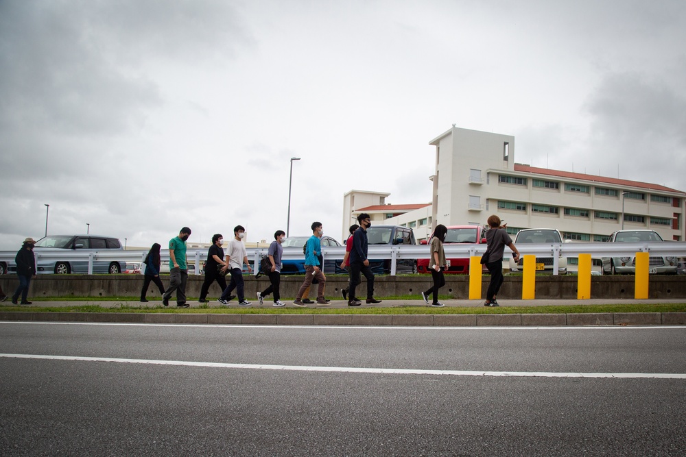 U.S. Marines and Local Residents Participate in a Tsunami Evacuation Drill During Exercise Constant Vigilance 2022