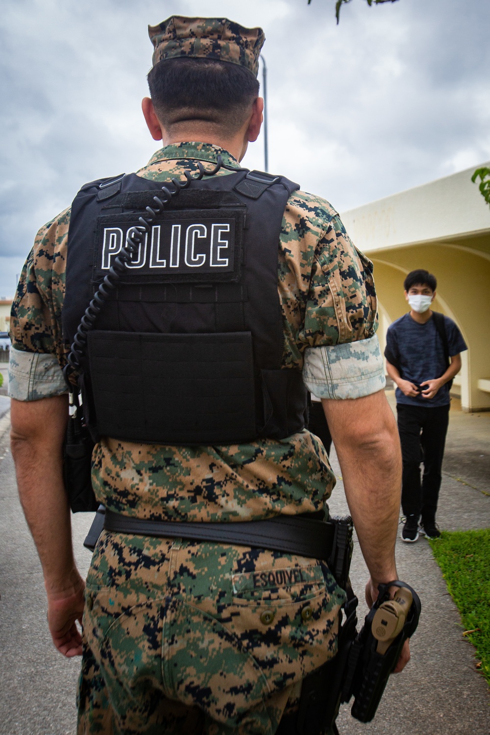 U.S. Marines and Local Residents Participate in a Tsunami Evacuation Drill During Exercise Constant Vigilance 2022