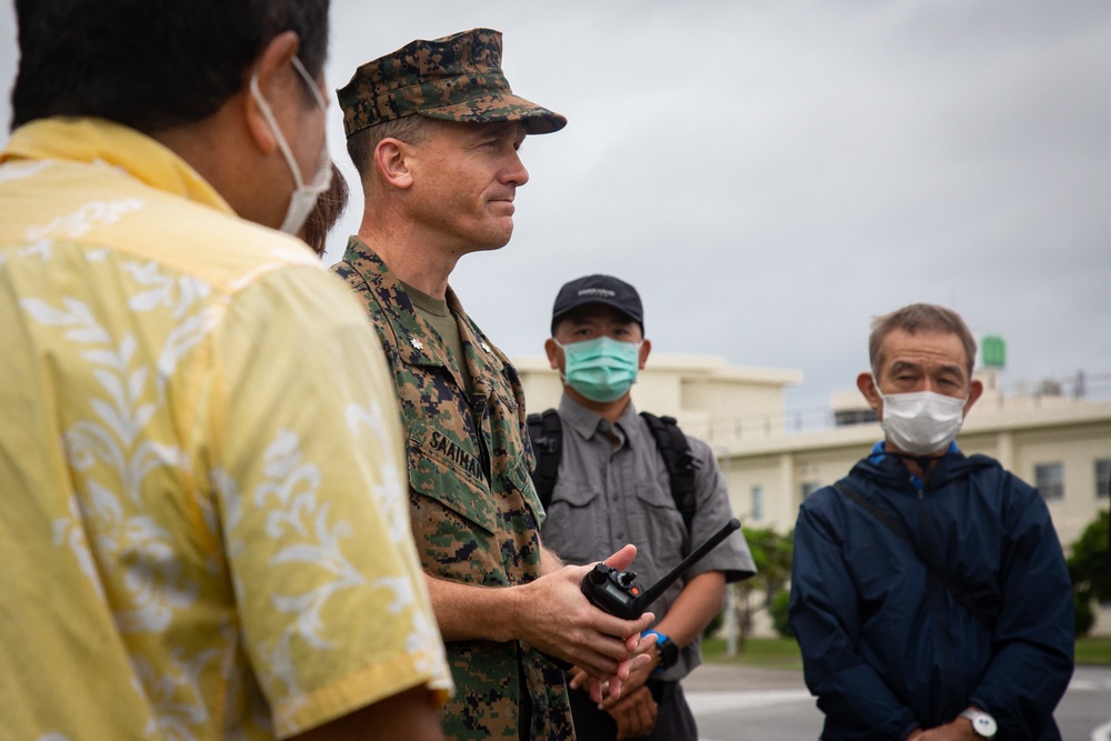 U.S. Marines and Local Residents Participate in a Tsunami Evacuation Drill During Exercise Constant Vigilance 2022