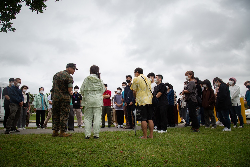 U.S. Marines and Local Residents Participate in a Tsunami Evacuation Drill During Exercise Constant Vigilance 2022