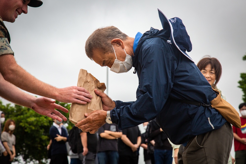 U.S. Marines and Local Residents Participate in a Tsunami Evacuation Drill During Exercise Constant Vigilance 2022