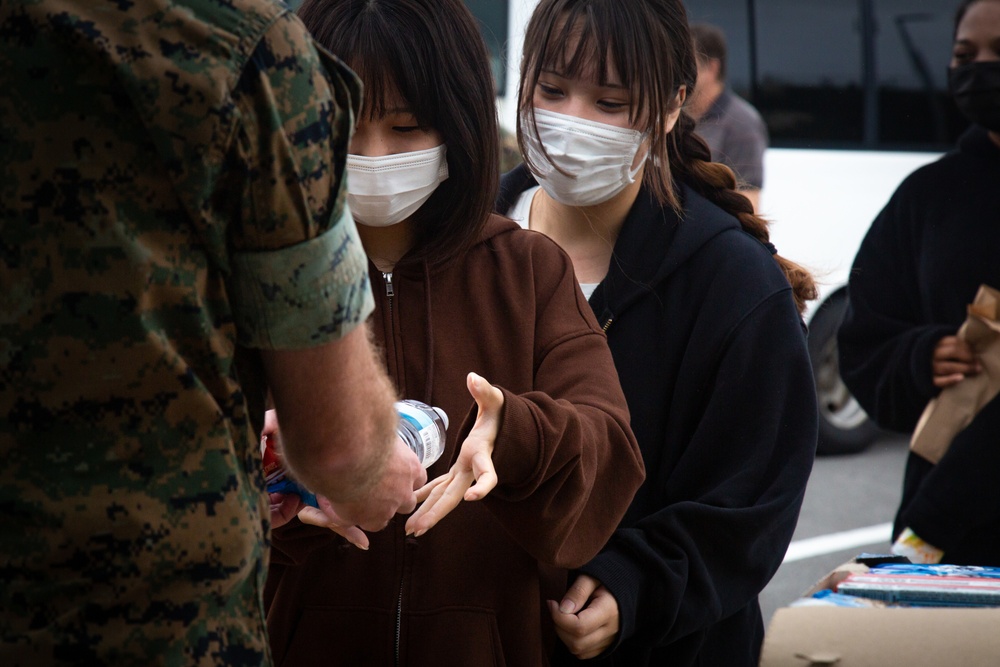 U.S. Marines and Local Residents Participate in a Tsunami Evacuation Drill During Exercise Constant Vigilance 2022