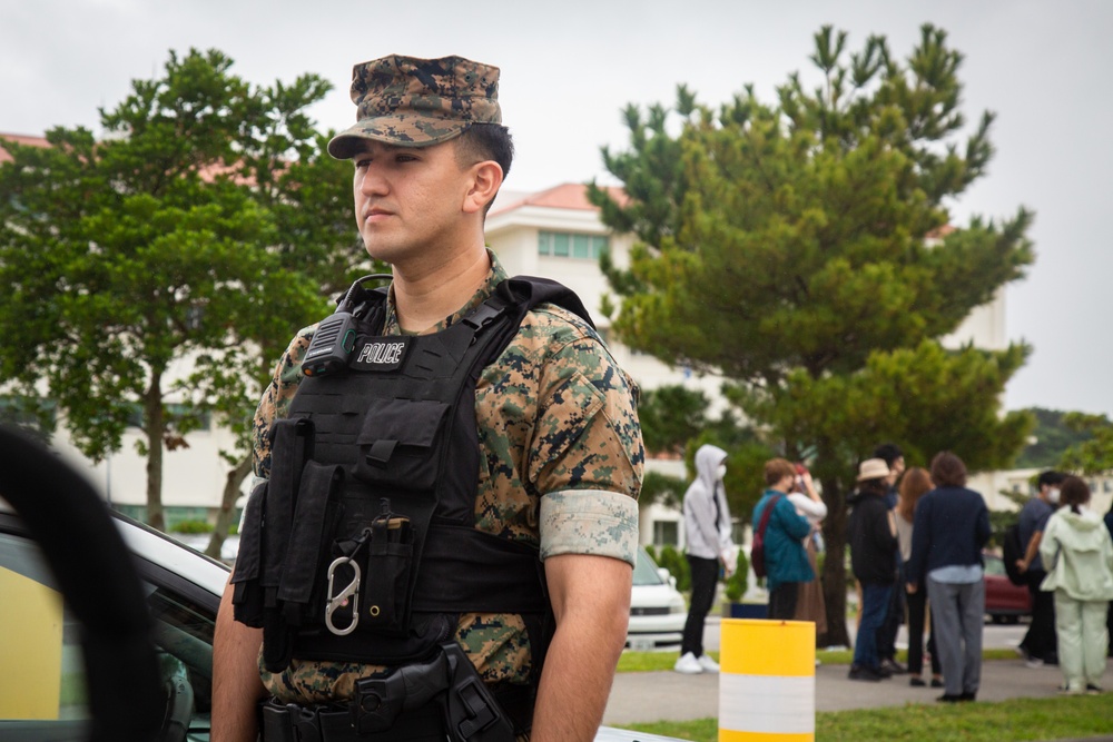 U.S. Marines and Local Residents Participate in a Tsunami Evacuation Drill During Exercise Constant Vigilance 2022