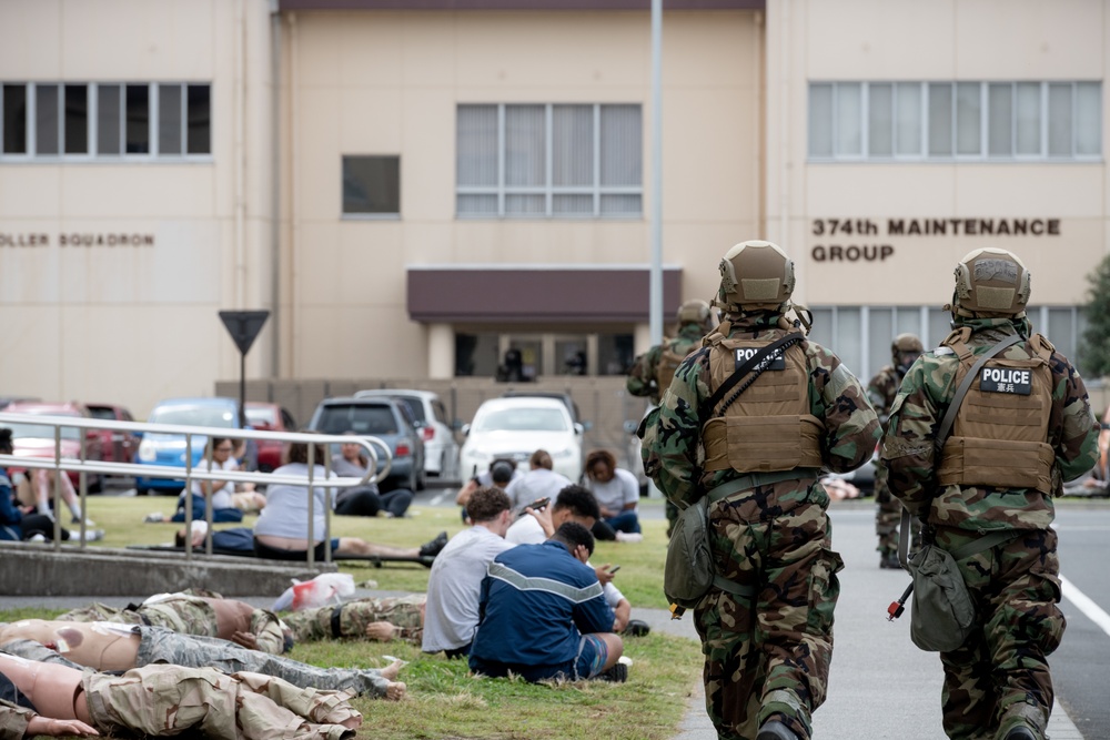 Yokota Airmen simulate mass casualty response