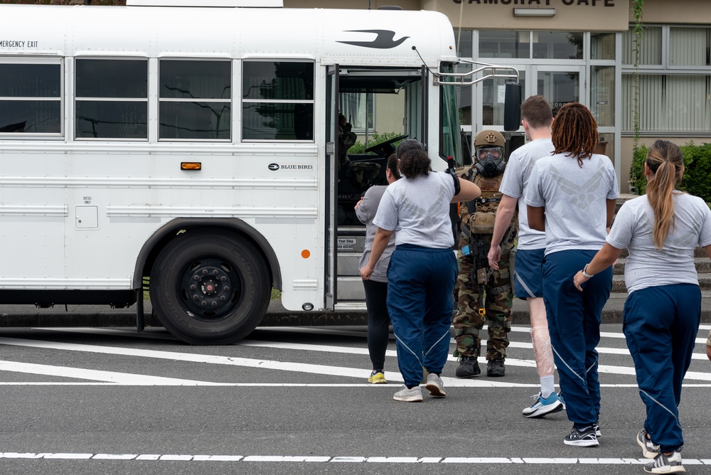 Yokota Airmen simulate mass casualty response