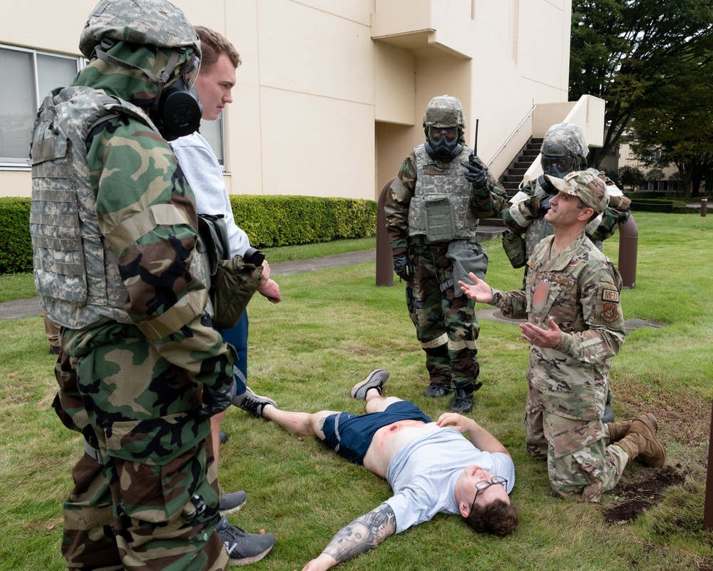 Yokota Airmen simulate mass casualty response