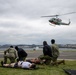 USNMRTC Yokosuka and Yokota Air Base Staff Education and Training (SEAT) partner to perform UH-1N helicopter mass casualty drill components