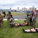 USNMRTC Yokosuka and Yokota Air Base Staff Education and Training (SEAT) partner to perform UH-1N helicopter mass casualty drill components