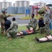 USNMRTC Yokosuka and Yokota Air Base Staff Education and Training (SEAT) partner to perform UH-1N helicopter mass casualty drill components