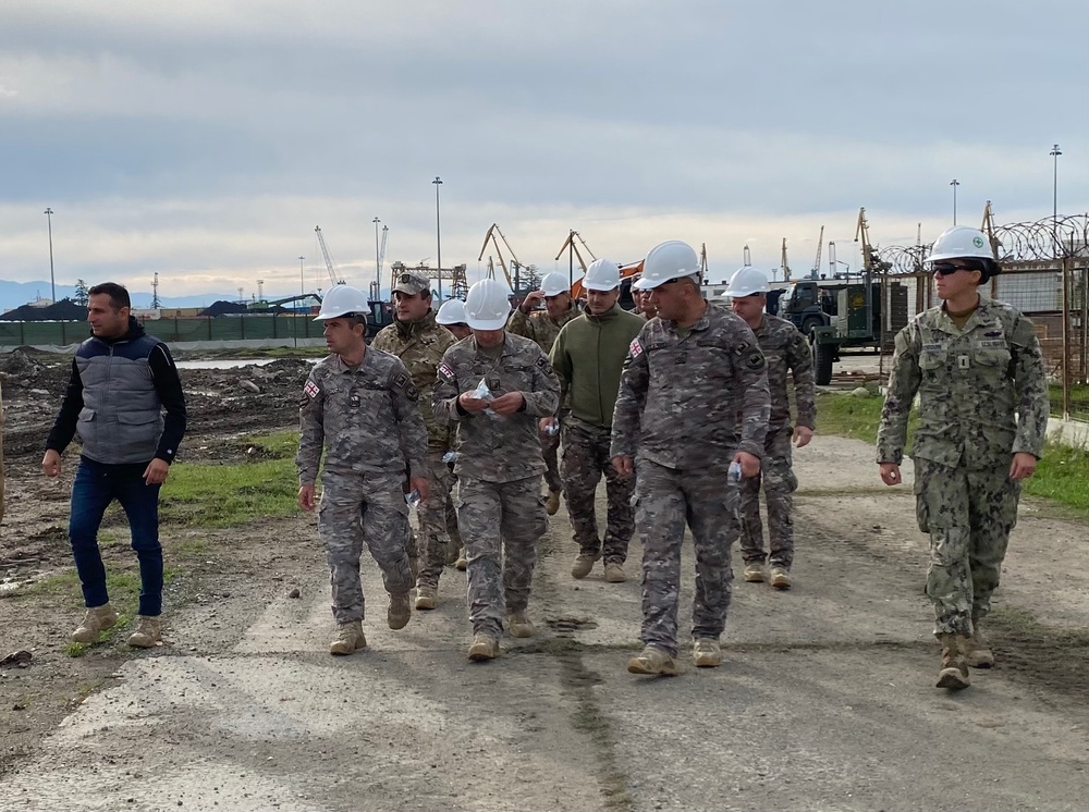 NMCB 11 Conducts Joint Concrete Placement with Georgian Army Engineering Platoon