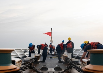 Coast Guard Cutter Hamilton arrives in Rota, Spain for EUCOM deployment