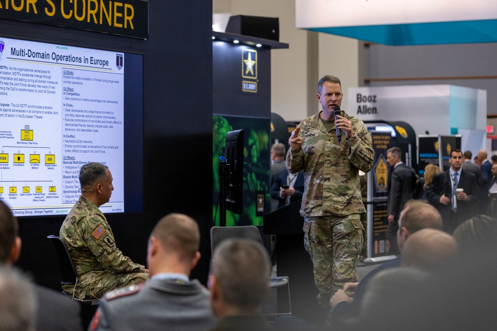 USAREUR-AF leaders brief capabilities at AUSA events