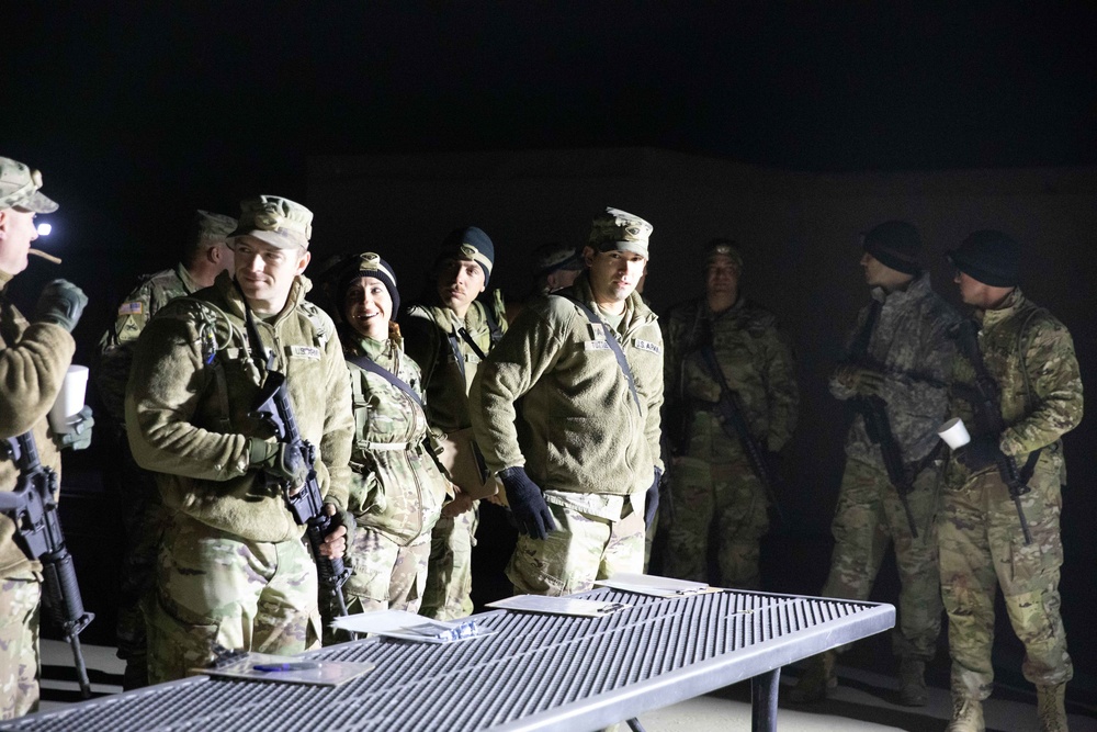 Soldiers and Airmen prepare for night land navigation
