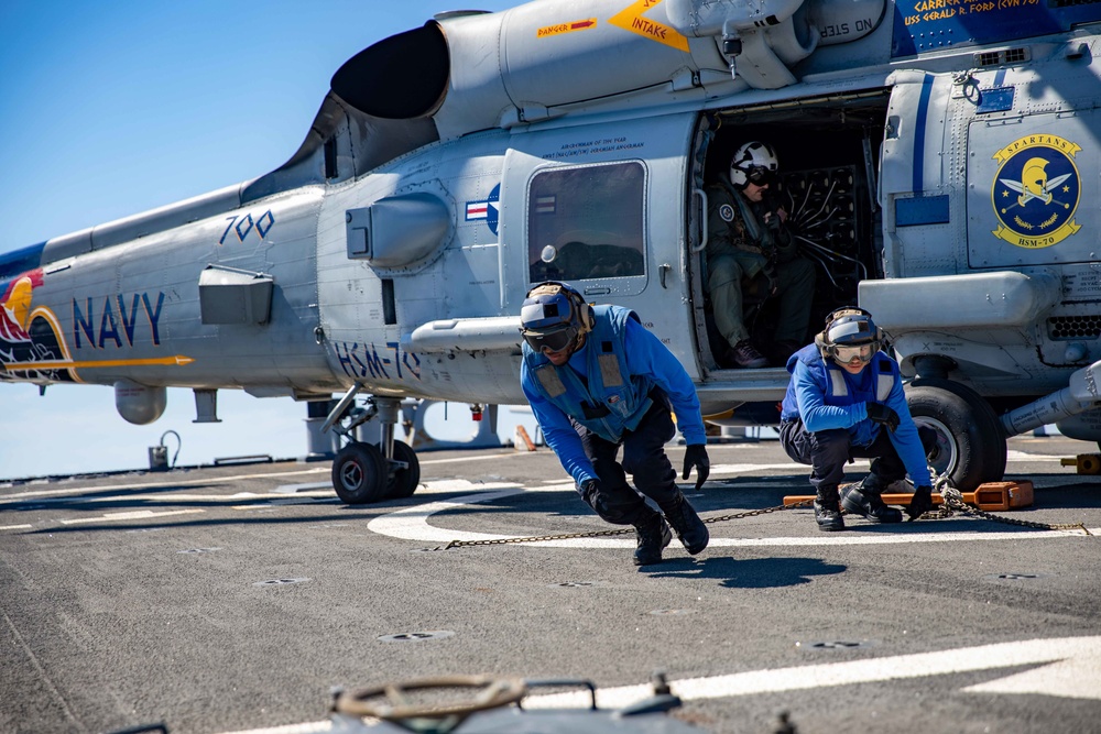 Commander, Carrier Strike Group 12 Visits USS Ramage