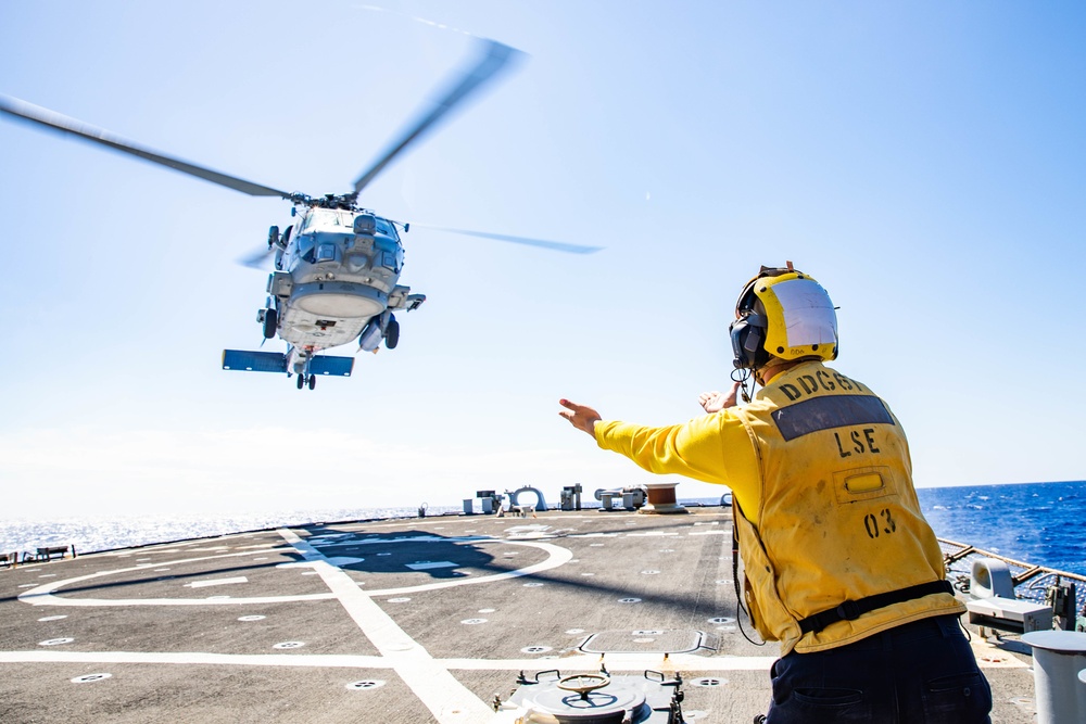 Commander, Carrier Strike Group 12 Visits USS Ramage