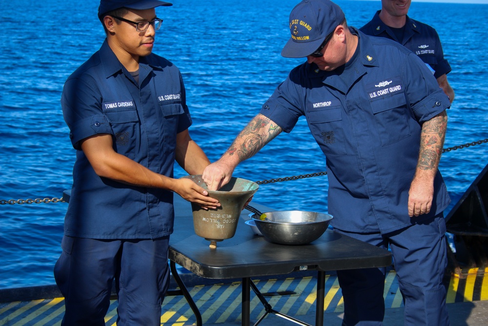 U.S. Coast Guard Cutter Willow recognizes Eight Bells Sea Service Celebration