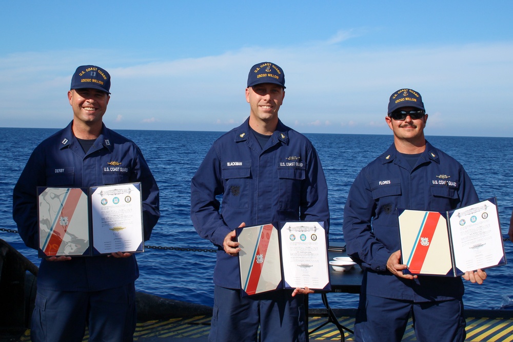 U.S. Coast Guard Cutter Willow recognizes Eight Bells Sea Service Celebration