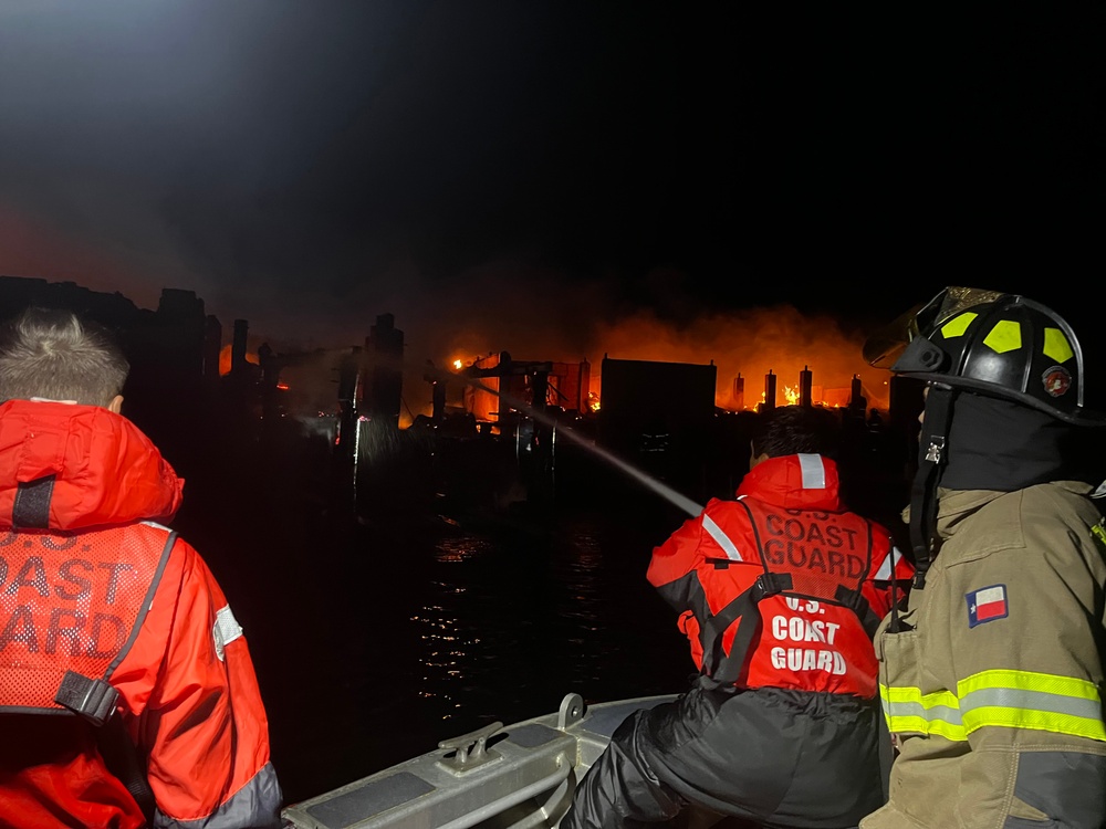 Coast Guard assists agency partners, fights condo fire in Port Isabel, Texas