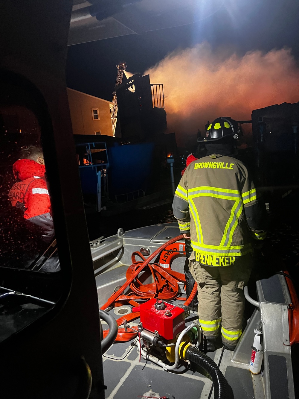 Coast Guard assists agency partners, fights condo fire in Port Isabel, Texas