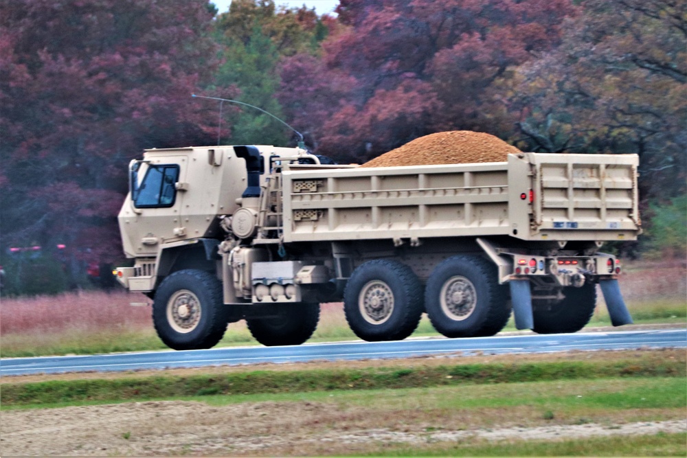 Engineers with Wisconsin National Guard’s 173rd Engineer Company work on McCoy troop project