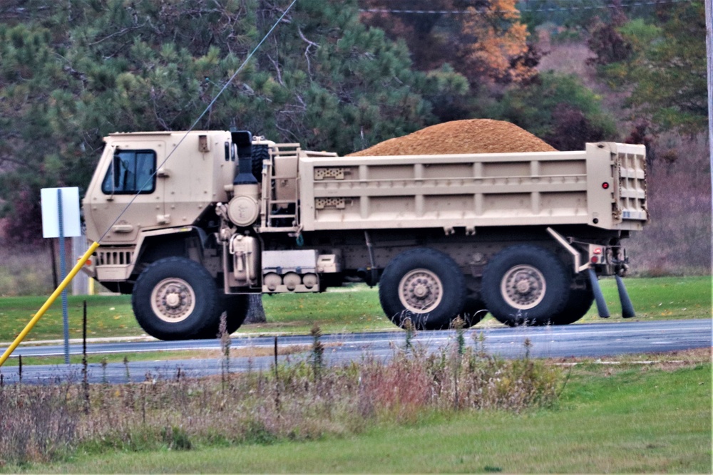 Engineers with Wisconsin National Guard’s 173rd Engineer Company work on McCoy troop project