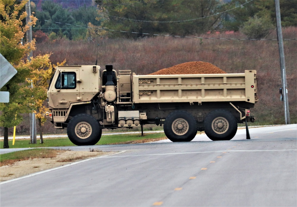 Engineers with Wisconsin National Guard’s 173rd Engineer Company work on McCoy troop project