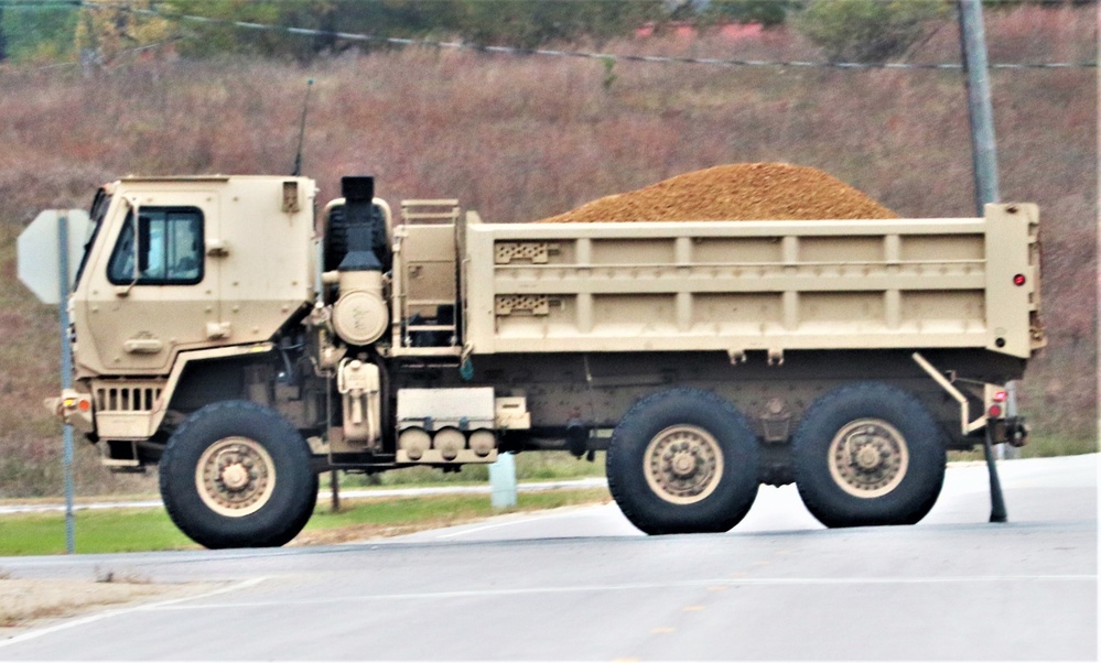 Engineers with Wisconsin National Guard’s 173rd Engineer Company work on McCoy troop project