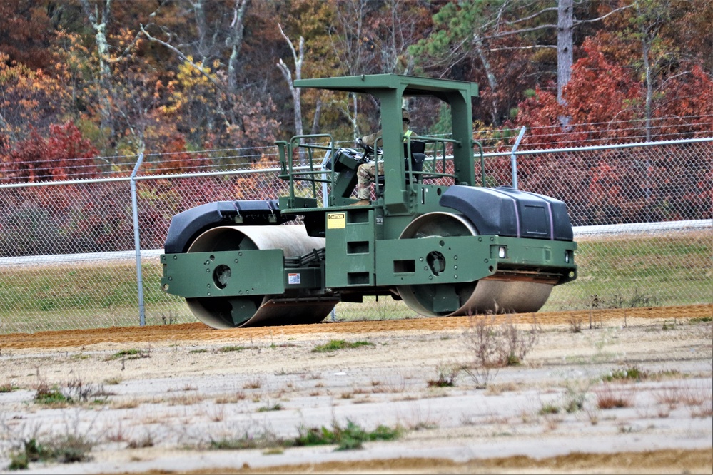 Engineers with Wisconsin National Guard’s 173rd Engineer Company work on McCoy troop project