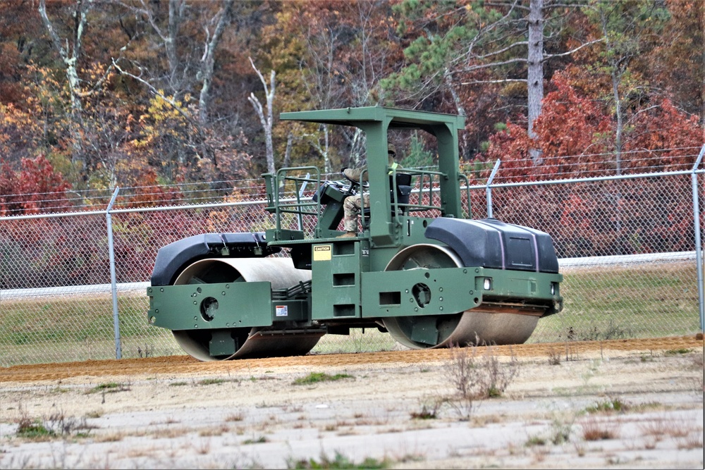 Engineers with Wisconsin National Guard’s 173rd Engineer Company work on McCoy troop project