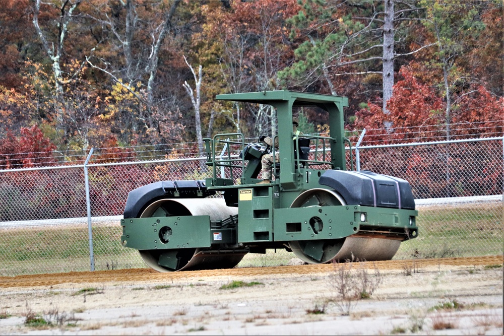 Engineers with Wisconsin National Guard’s 173rd Engineer Company work on McCoy troop project