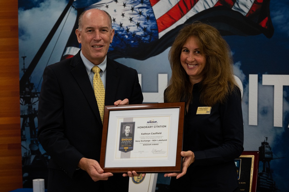 Navy Exchange Lakehurst wins Bingham Award