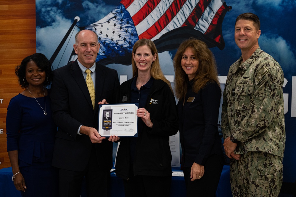 Navy Exchange Lakehurst wins Bingham Award