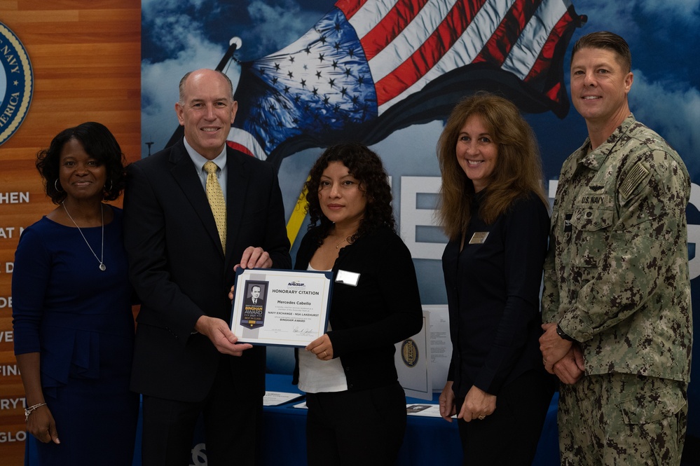 Navy Exchange Lakehurst wins Bingham Award