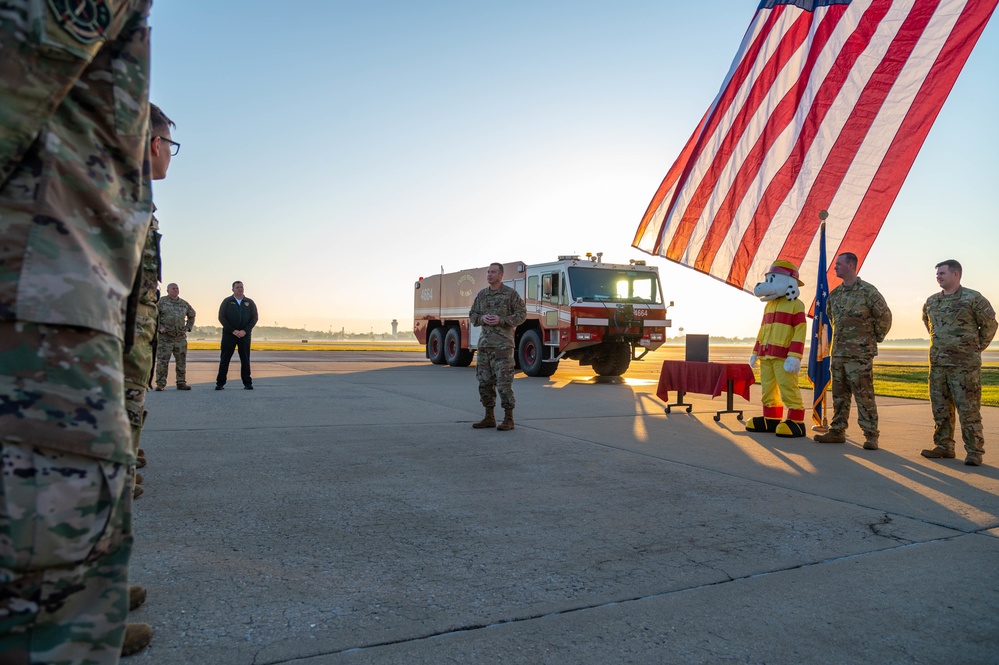 Scott Air Force Base proclaims beginning of Fire Prevention Week