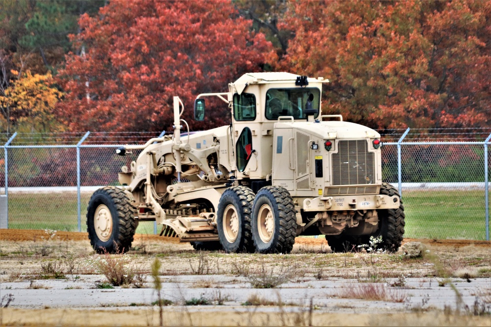 Engineers with Wisconsin National Guard’s 173rd Engineer Company work on McCoy troop project