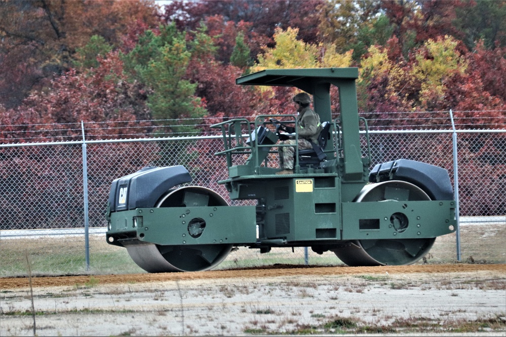 Engineers with Wisconsin National Guard’s 173rd Engineer Company work on McCoy troop project