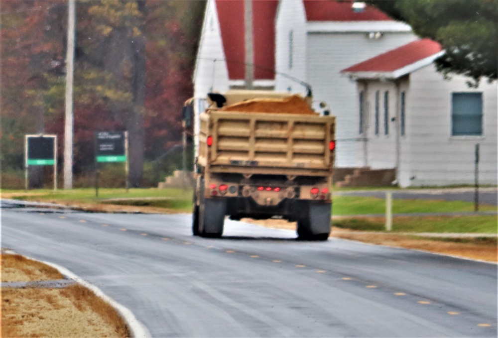 Engineers with Wisconsin National Guard’s 173rd Engineer Company work on McCoy troop project