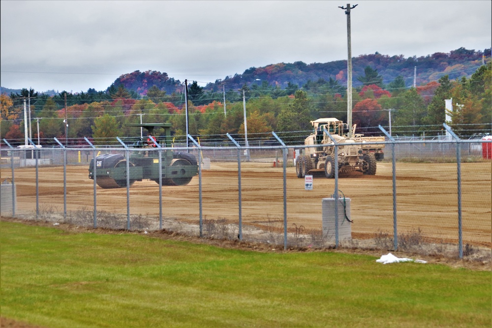 Engineers with Wisconsin National Guard’s 173rd Engineer Company work on McCoy troop project